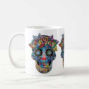 Sugar Skull Art, Day of the Dead Coffee Mug
