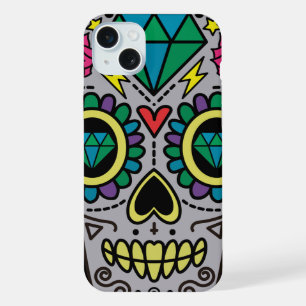 Sugar Skull Art, Day of the Dead iPhone 15 Plus Case