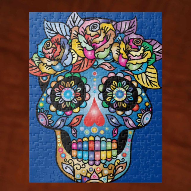 Sugar Skull Art, Day of the Dead Jigsaw Puzzle (Creator Uploaded)