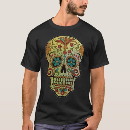 Sugar Skull Art Day of the Dead T_Shirt