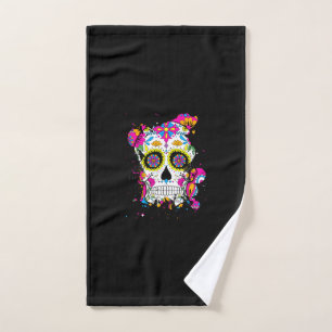 Sugar Skull Art Hand Towel