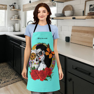 Sugar Skull Art Nouveau Apron