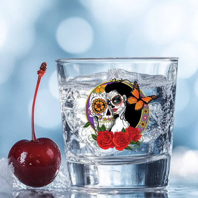 Sugar SKull Art Nouveau Shot Glass (Creator Uploaded)
