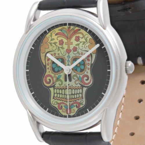 Sugar Skull Art on a  Watch