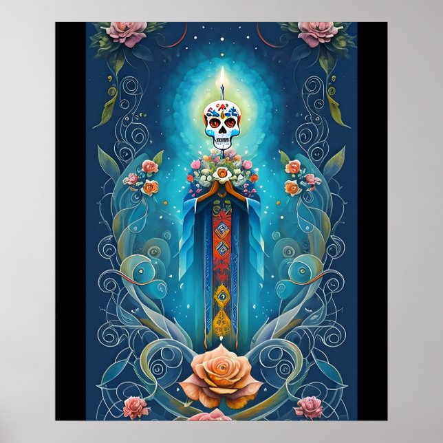 Sugar Skull Art - Unleash the Spirit of Mexico Poster (Front)