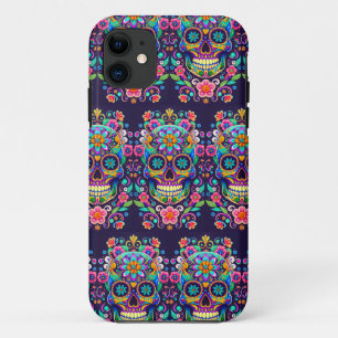 Sugar Skull Art - Vibrant Expression of Tradition iPhone 11 Case