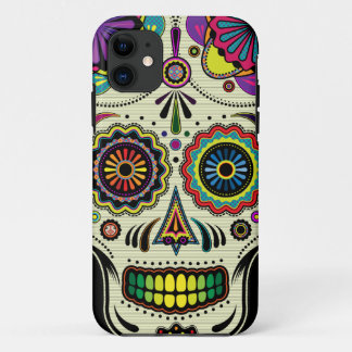 Sugar Skull Aztec Art iPhone 11 Case