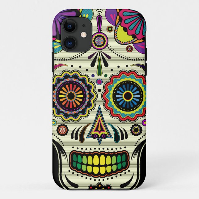 Sugar Skull Aztec Art Case-Mate iPhone Case (Back)