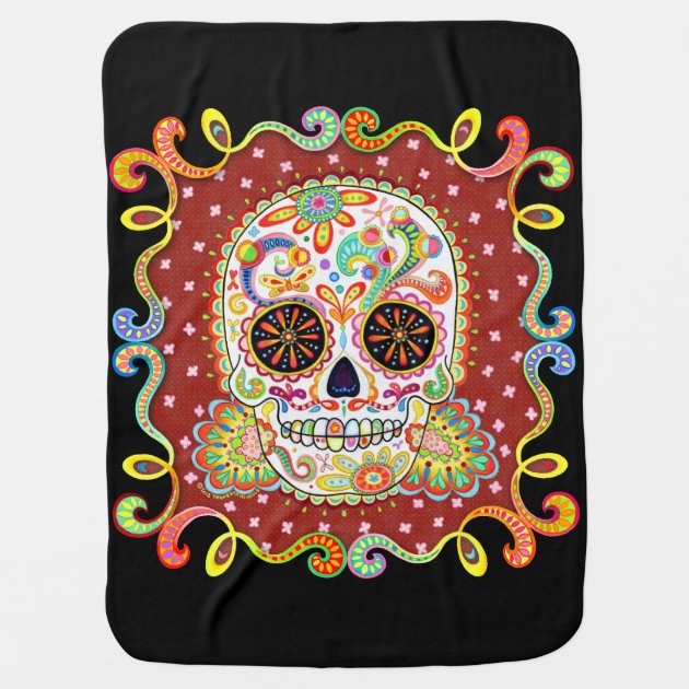 skull baby blanket