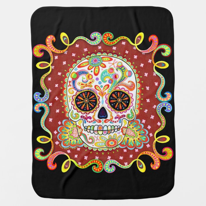 skull baby blanket
