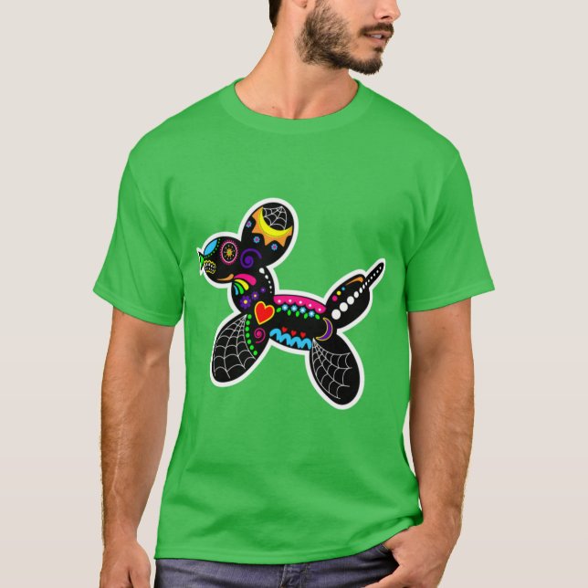 Sugar Skull Balloon Dogs T-Shirt (Front)