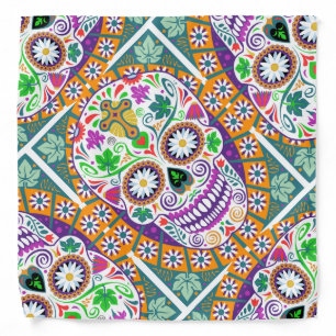 Sugar Skull Bandana for Day of the Dead