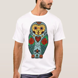 Sugar Skull Barn Owl T-Shirt