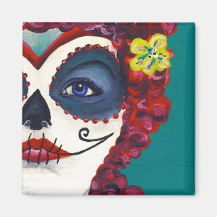 Sugar Skull Beauty Magnet