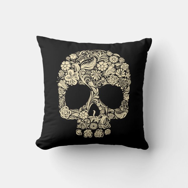 Sugar Skull Betty Ace Pillow (Front)