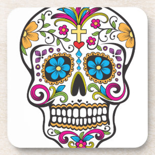 Sugar Skull Beverage Coaster