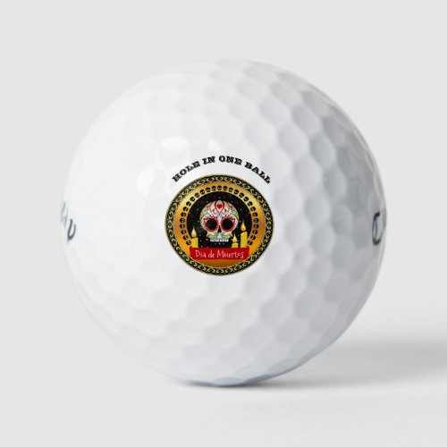 Sugar skull bloodcurdling intimidating and scary golf balls