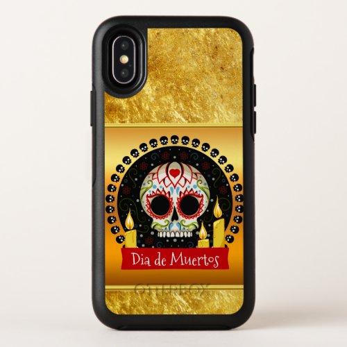 Sugar skull bloodcurdling intimidating and scary OtterBox symmetry iPhone x case