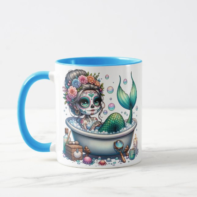 Sugar Skull Bubble Bath Mug (Left)