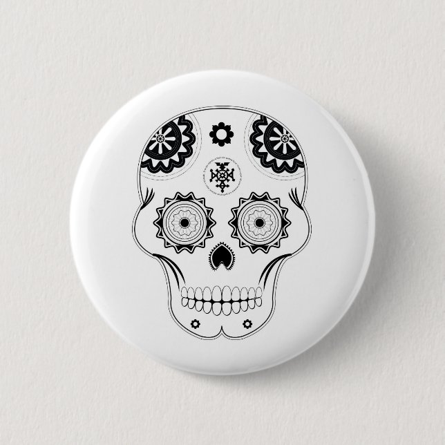 Sugar Skull Button (Front)