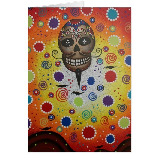 Sugar Skull By Lori Everett Cards (Front)