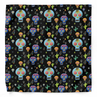 SUGAR SKULL CALAVERA BANDANA