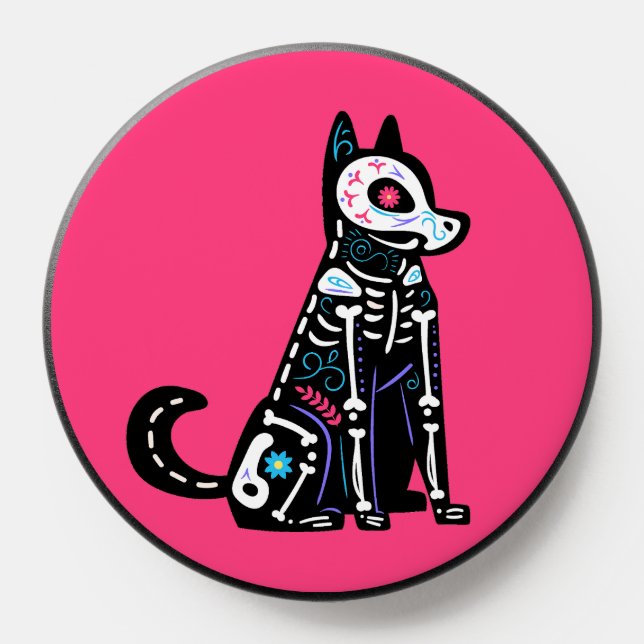 Sugar Skull Calavera Dog I PopSocket (Popsocket)
