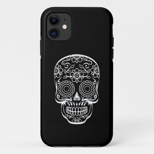 Sugar Skull Calavera graphic Gift for Mexican iPhone 11 Case