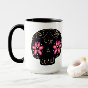 Sugar Skull Calaverita Day of the Dead Mug