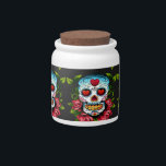 Sugar Skull Candy Jar<br><div class="desc">To the best of my knowledge these images are in public domain and believed to be free to use without restriction in the US.
Please contact me if you discover that any of these images are not in Public Domain.</div>