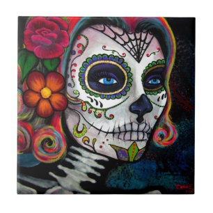 Sugar Skull Candy Tile