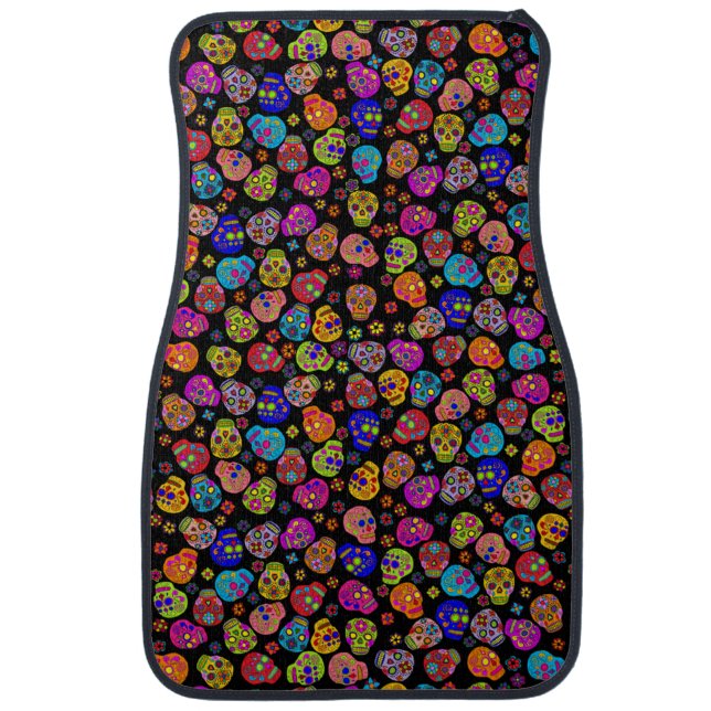 Sugar Skull Car Mat (Front)