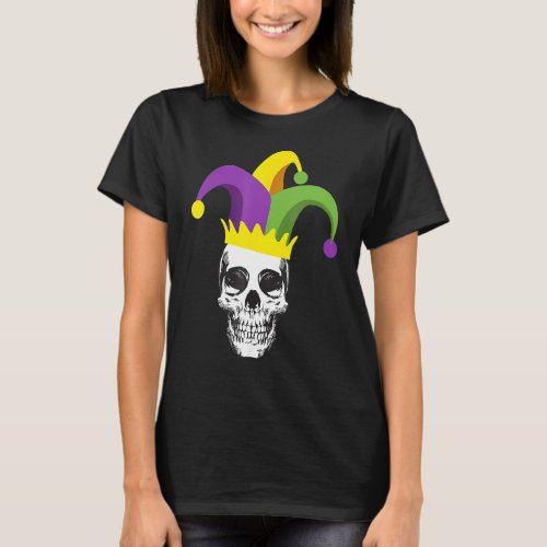 Sugar Skull Carnival Mask Jester Hat Mardi Gras  2 T_Shirt