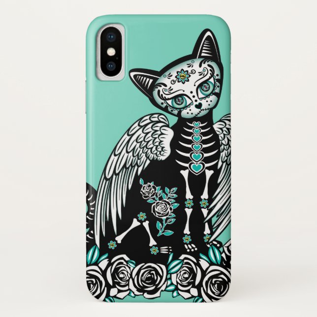 Sugar Skull Cat Case-Mate iPhone Case (Back)