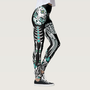 Sugar Skull Cat Leggings