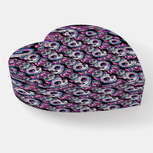 Sugar Skull Cat Pattern Paperweight