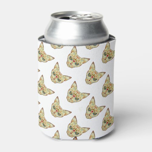 Sugar Skull Cat _ Tattoo Design Can Cooler