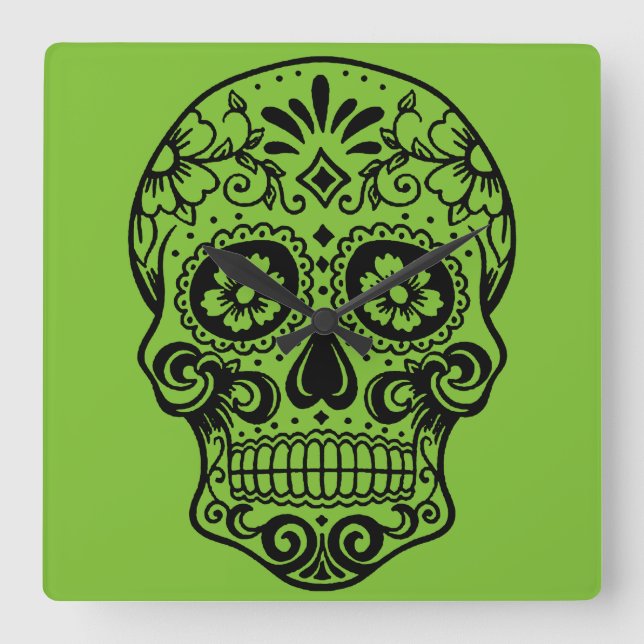 Sugar Skull Clock (Front)