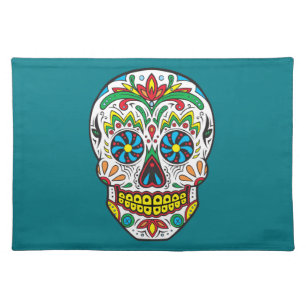 Sugar Skull Cloth Placemat