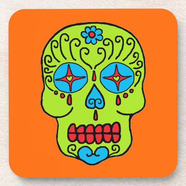 Sugar Skull Coaster (Front)