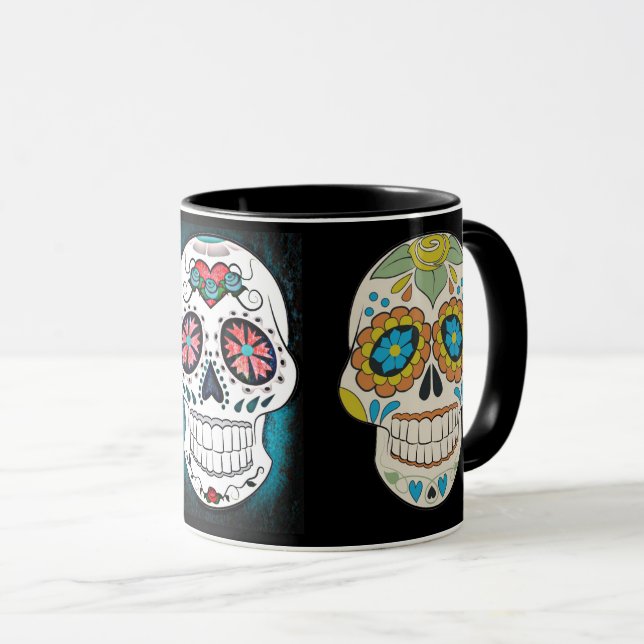 Sugar Skull Coffee Mug (Front Right)