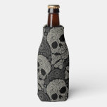 Sugar Skull Crossbones Pattern Bottle Cooler