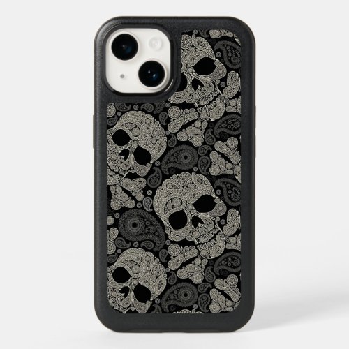 Sugar Skull Crossbones Pattern iPhone 14 Case