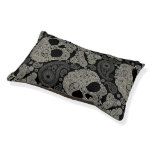 Sugar Skull Crossbones Pattern Small Dog Bed