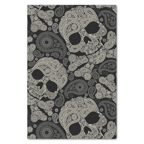 Sugar Skull Crossbones Pattern Tissue Paper