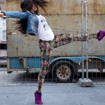 Sugar Skull Dance Leggings – Cool<br><div class="desc">A wall of sugar skulls dancing on your legs. You are the party when you show up in these! Fun, exciting, interesting and dare we say, lovely? Whether working out, stretching out, or going out you’ll certainly not lack energy in these! And you can change the background color to whatever...</div>