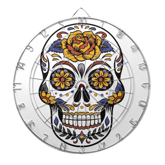 Sugar Skull Dart Board (Front)