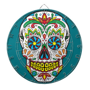Sugar Skull Dart Board