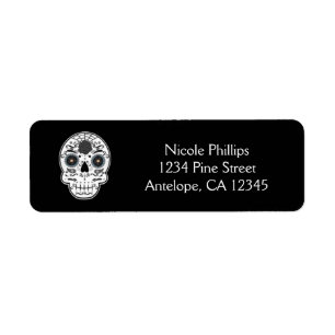 Sugar Skull Day of The Dead Address Labels
