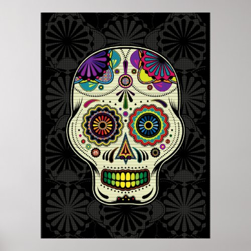 Sugar Skull _ Day of the Dead Art poster